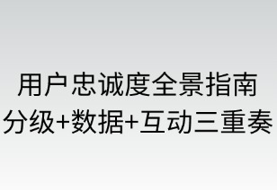 用戶忠誠計劃全景指南：分級·數(shù)據(jù)·互動三重奏