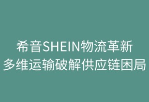 希音物流革新：多維運(yùn)輸策略破解全球供應(yīng)鏈困局