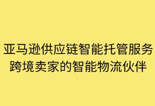 亞馬遜供應(yīng)鏈智能托管服務(wù)：跨境賣(mài)家的智能物流伙伴