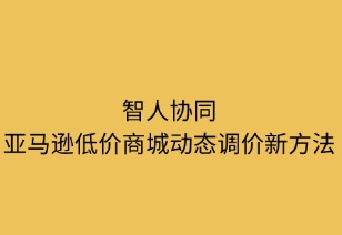 智人協(xié)同：亞馬遜低價(jià)商城動(dòng)態(tài)調(diào)價(jià)新策略