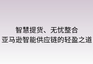 智慧提貨，無憂整合：亞馬遜智能供應(yīng)鏈的輕盈之道